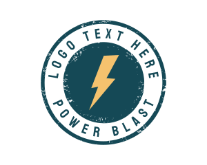 Lightning Flash Power  logo design