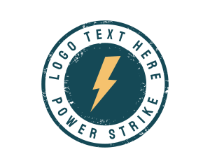 Lightning Flash Power  logo design