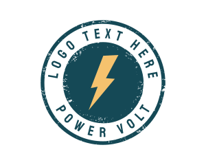 Lightning Flash Power  logo design