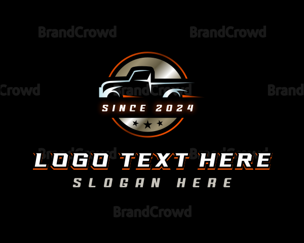 Pickup Automotive Garage Logo