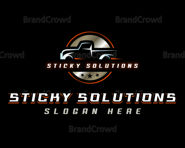 Pickup Automotive Garage Logo