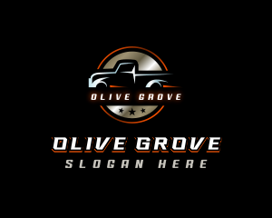 Pickup Automotive Garage Logo