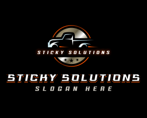 Pickup Automotive Garage Logo