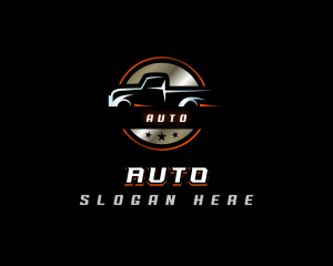 Pickup Automotive Garage Logo