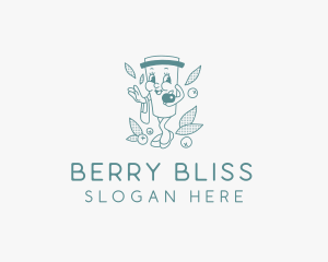 Natural Berry Drink  logo design