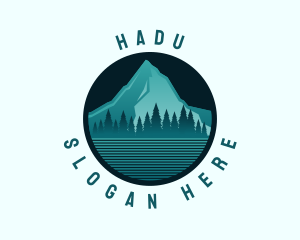 Tree - Mountain Peak Adventure logo design