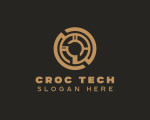 Digital Tech Cryptocurrency logo design