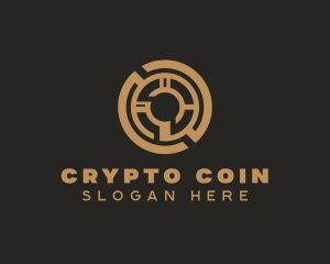 Cryptocurrency - Digital Tech Cryptocurrency logo design