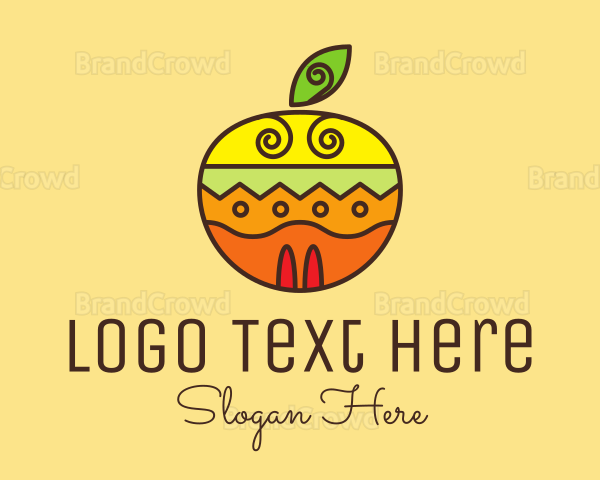 Colorful Tropical Fruit Logo