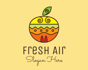 Colorful Tropical Fruit  logo design