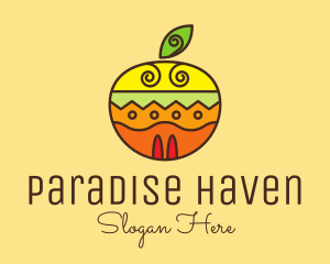 Colorful Tropical Fruit  logo design