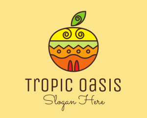 Colorful Tropical Fruit  logo design