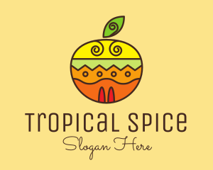 Colorful Tropical Fruit  logo design