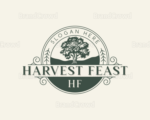 Horticulture Oak Tree Planting Logo