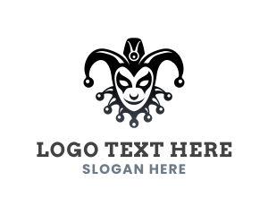 Drama - Circus Clown Jester logo design