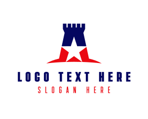 Usa - American Castle Star logo design
