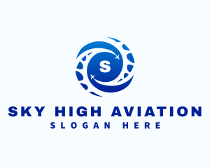 Airplane Travel Trasportation logo design