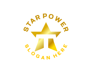 Celebrity - Letter T Star Media logo design