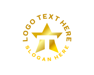 Letter T - Letter T Star Media logo design