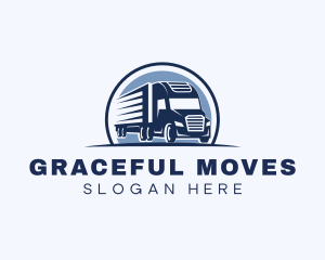 Truck Haulage Forwarding logo design