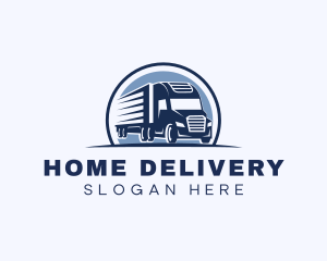 Truck Haulage Forwarding logo design