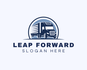 Truck Haulage Forwarding logo design