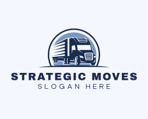 Truck Haulage Forwarding logo design