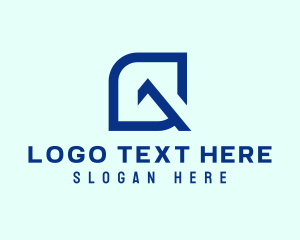 Modern Digital Letter Q  logo design