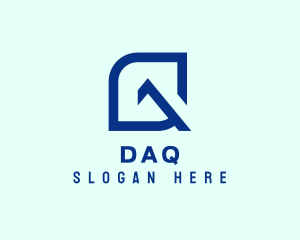 Modern Digital Letter Q  Logo