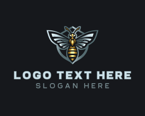 Badge - Hornet Wings Shield logo design