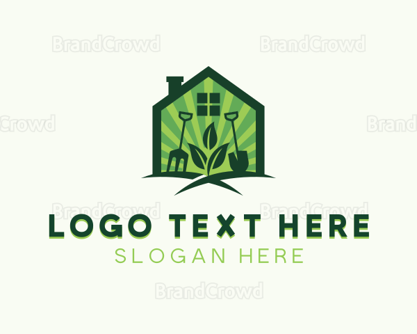 House Gardener Landscaping Logo