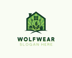 House - House Gardener Landscaping logo design