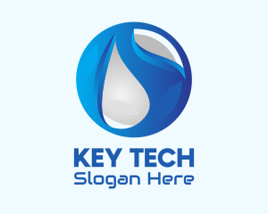 Blue Global Tech Company logo design