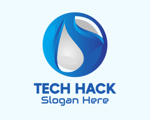 Blue Global Tech Company logo design