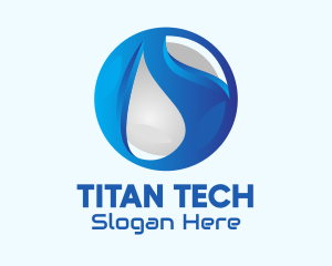 Blue Global Tech Company logo design