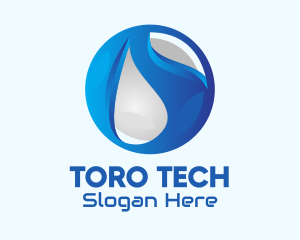 Blue Global Tech Company logo design