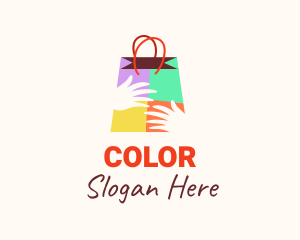 Shopper - Color Shopping Hands logo design