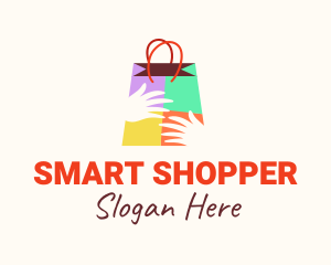 Shopper - Color Shopping Hands logo design