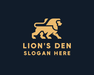 Wild Jungle Lion  logo design