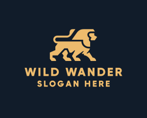 Wild Jungle Lion  logo design