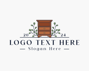 Fixture - Drawer Cabinet Display Furniture logo design