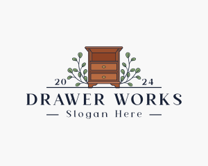 Drawer - Drawer Cabinet Display Furniture logo design