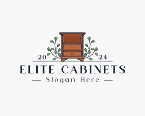 Cabinet - Drawer Cabinet Display Furniture logo design