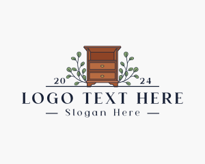 Cabinet - Drawer Cabinet Display Furniture logo design