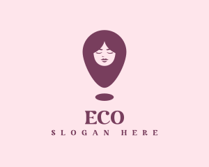 Beauty Lounge - Female Hairdresser Location logo design