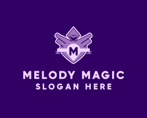Medieval Wizard Magic Logo