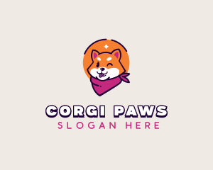 Corgi - Corgi Pet Bandana logo design