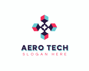 Tech Developer Cube logo design