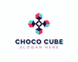 Tech Developer Cube logo design