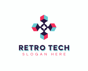 Tech Developer Cube logo design